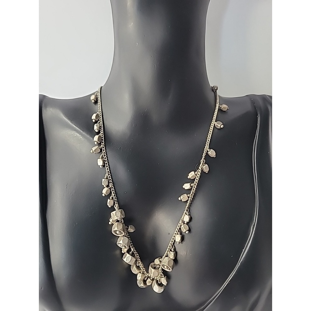 Vintage Fossil Silver Tone Industrial Hardware Necklace‎ Jewelry Unisex